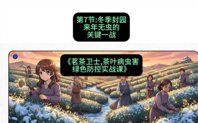 第07节：冬季封园&mdash;&mdash;来年无虫的关键一战，课程：《茗茶卫士&mdash;&mdash;茶叶病虫害绿色防控实战课》#识农AI