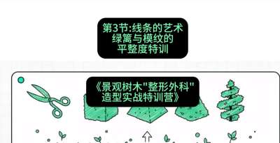 第03节：线条的艺术&mdash;&mdash;绿篱与模纹的平整度特训，课程：《景观树木&ldquo;整形外科&rdquo;造型实战特训营》#识农AI